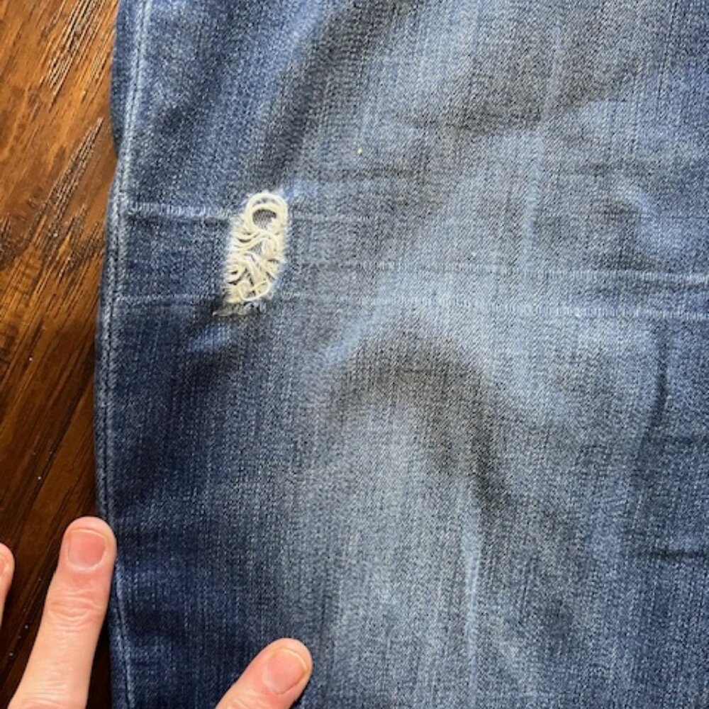 Kut from the Kloth Toothpick Skinny Distressed Jeans Size 16 - Picture 2 of 6